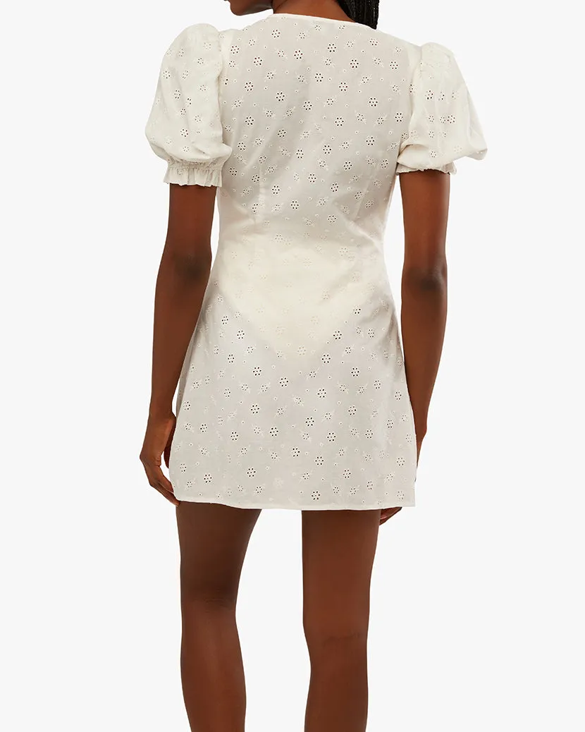 Tie Front Eyelet Mini Dress sold by WeWoreWhat product image thumbnail 4