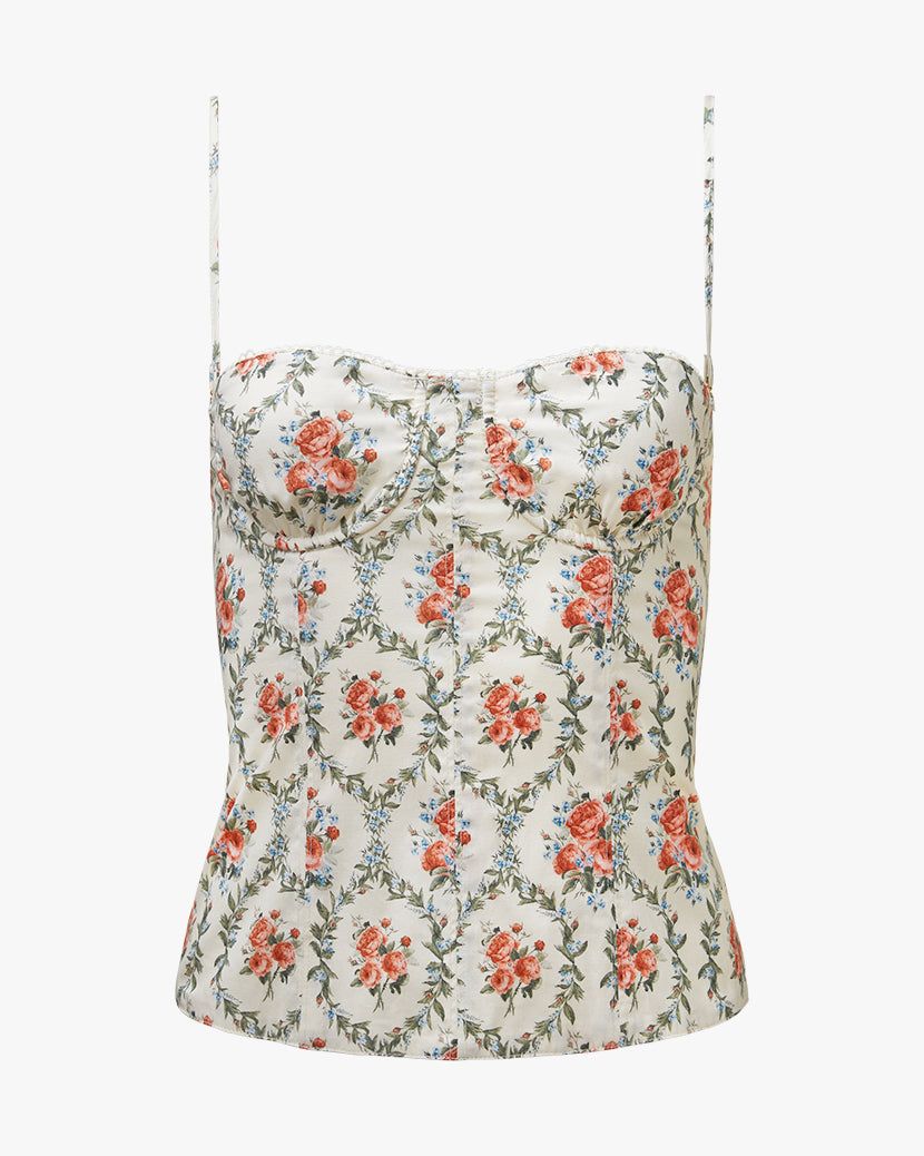 Underwire Victorian Floral Corset sold by WeWoreWhat product image thumbnail 2