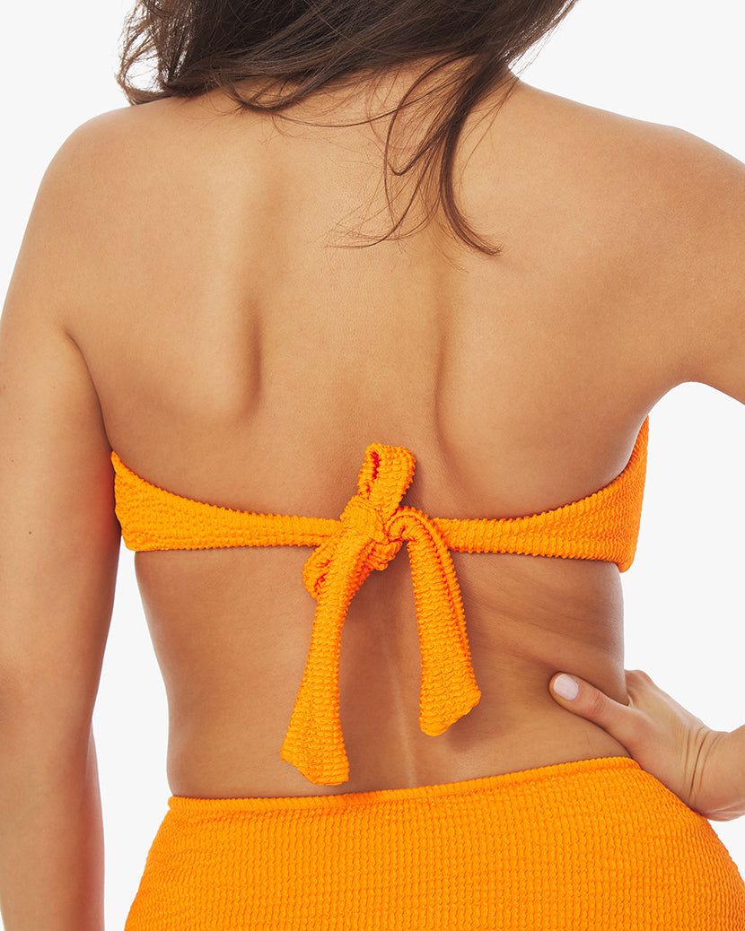 U-Ring Spongie Seersucker Bandeau Bikini Top sold by WeWoreWhat product image thumbnail 5