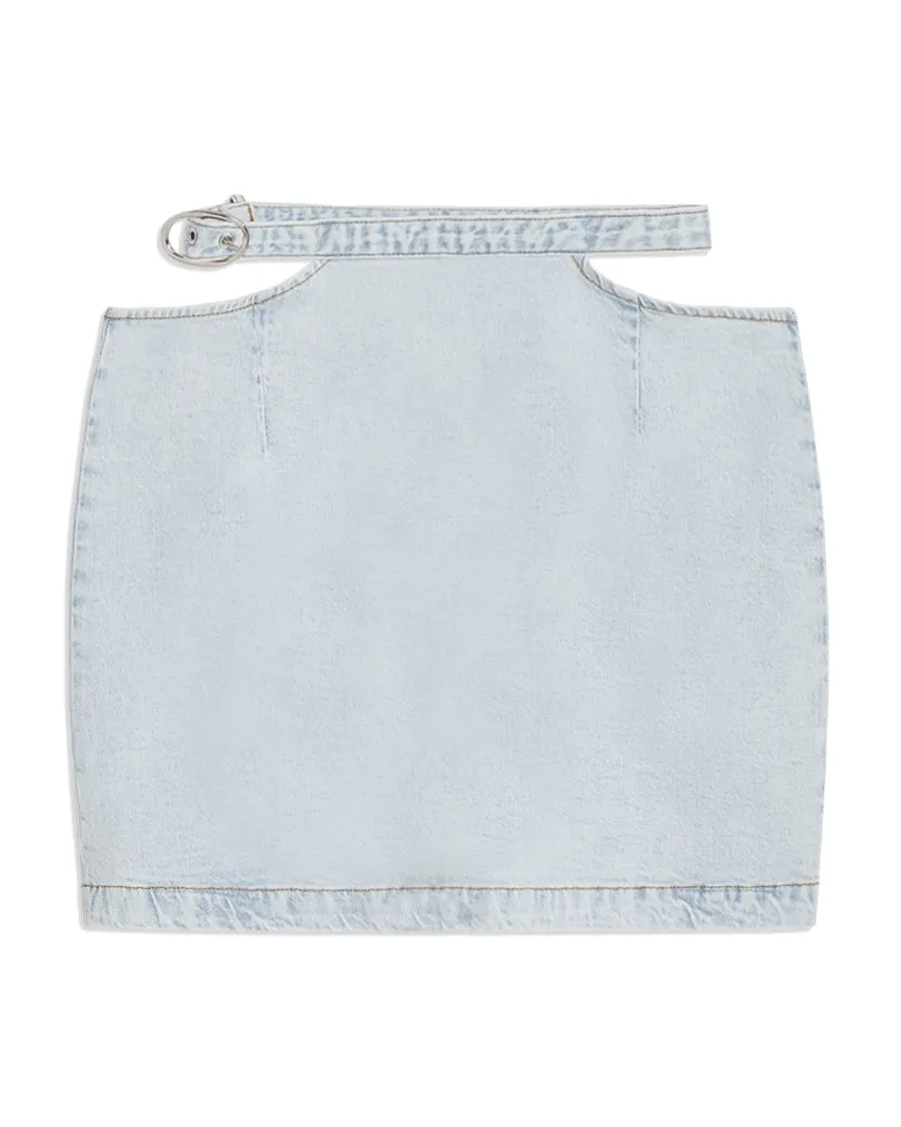 Cut Out Indigo Comfort Skirt sold by WeWoreWhat product image thumbnail 3