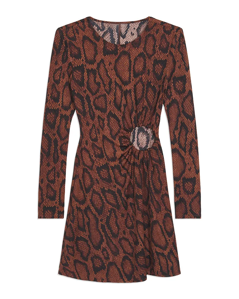 Ruched O-Ring Snakeskin Mini Dress sold by WeWoreWhat product image thumbnail 2