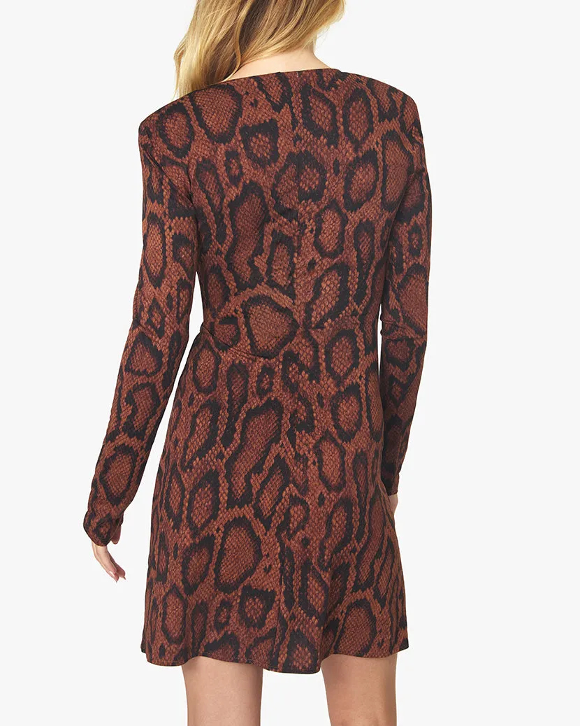 Ruched O-Ring Snakeskin Mini Dress sold by WeWoreWhat product image thumbnail 5