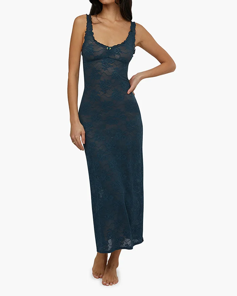 Lace Rosette Midi Dress sold by WeWoreWhat