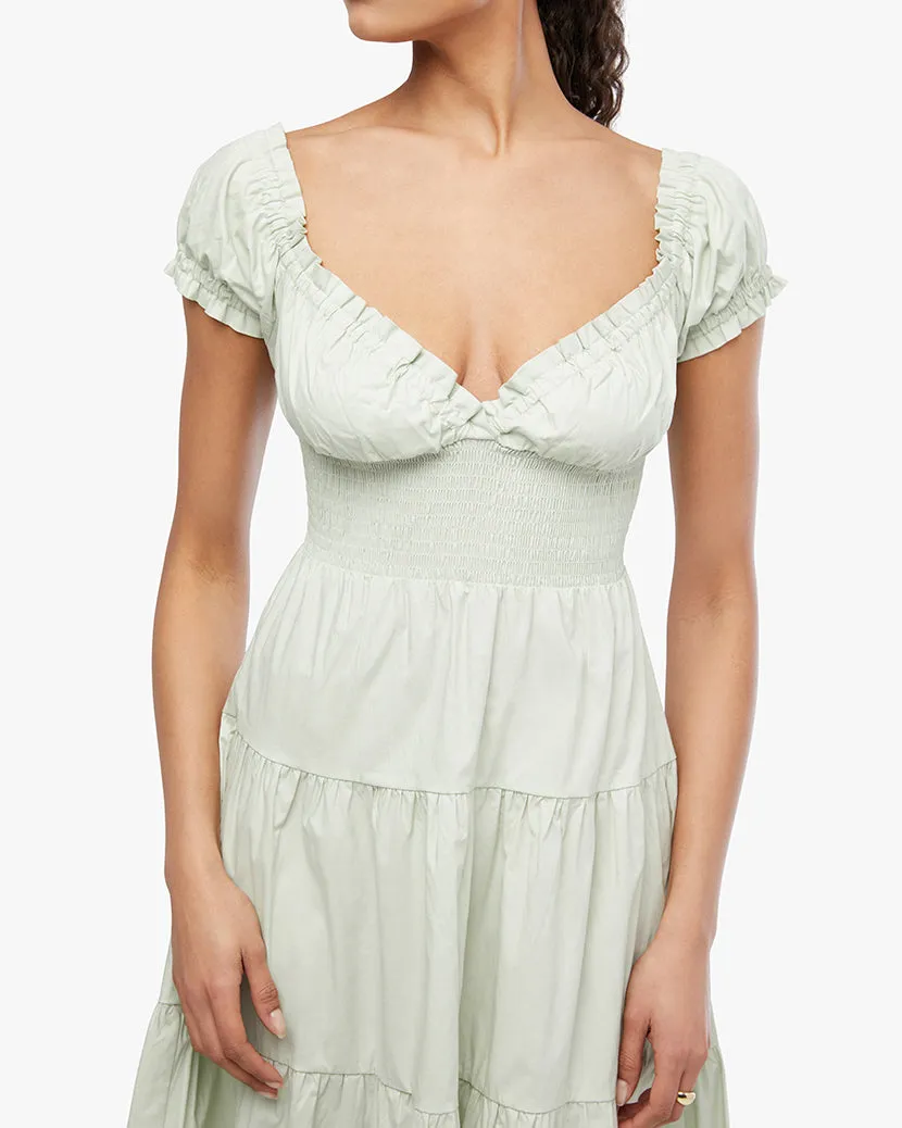 Puff Sleeve Smocked Midi Dress sold by WeWoreWhat product image thumbnail 4