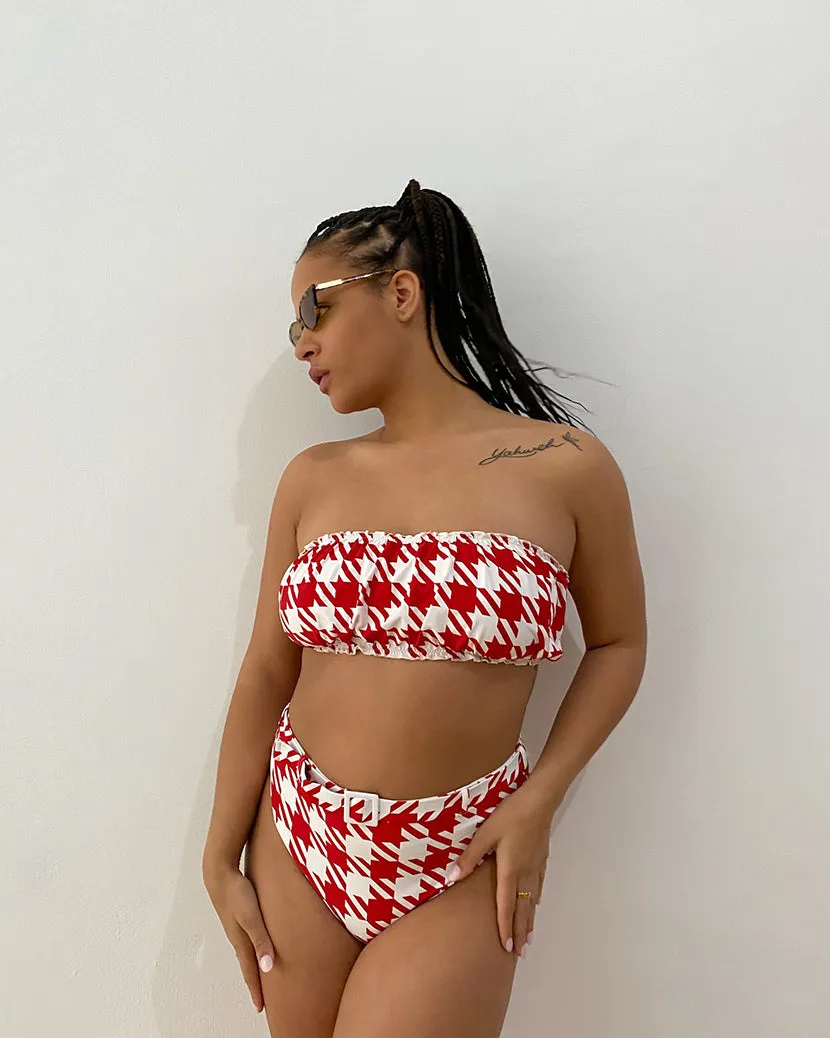 Emily Oversized Houndstooth Bikini Bottom sold by WeWoreWhat product image thumbnail 4