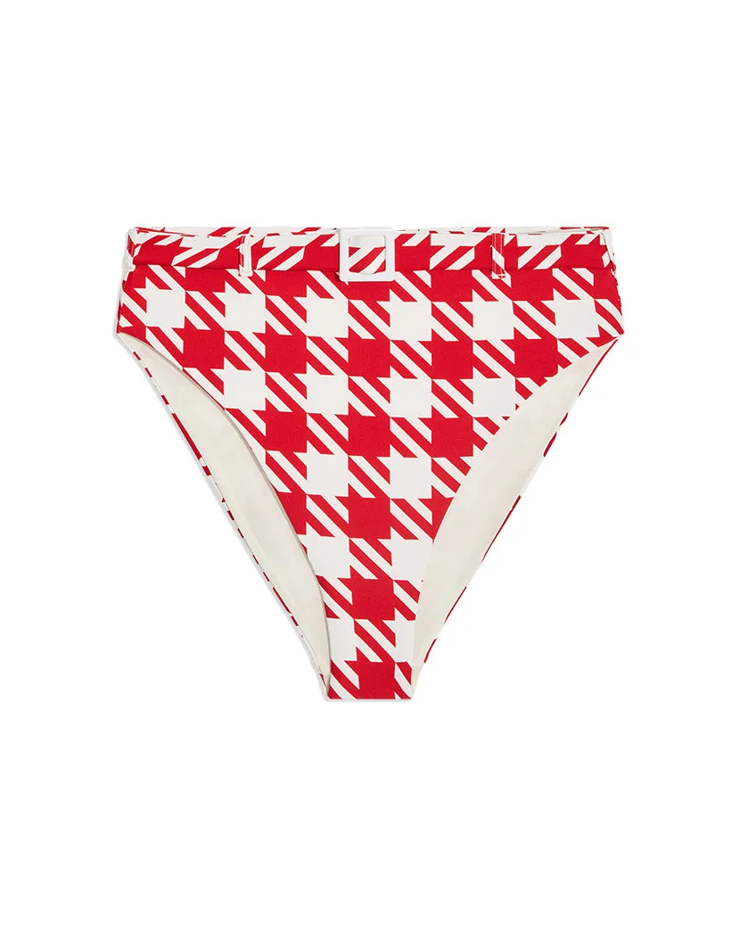 Emily Oversized Houndstooth Bikini Bottom sold by WeWoreWhat