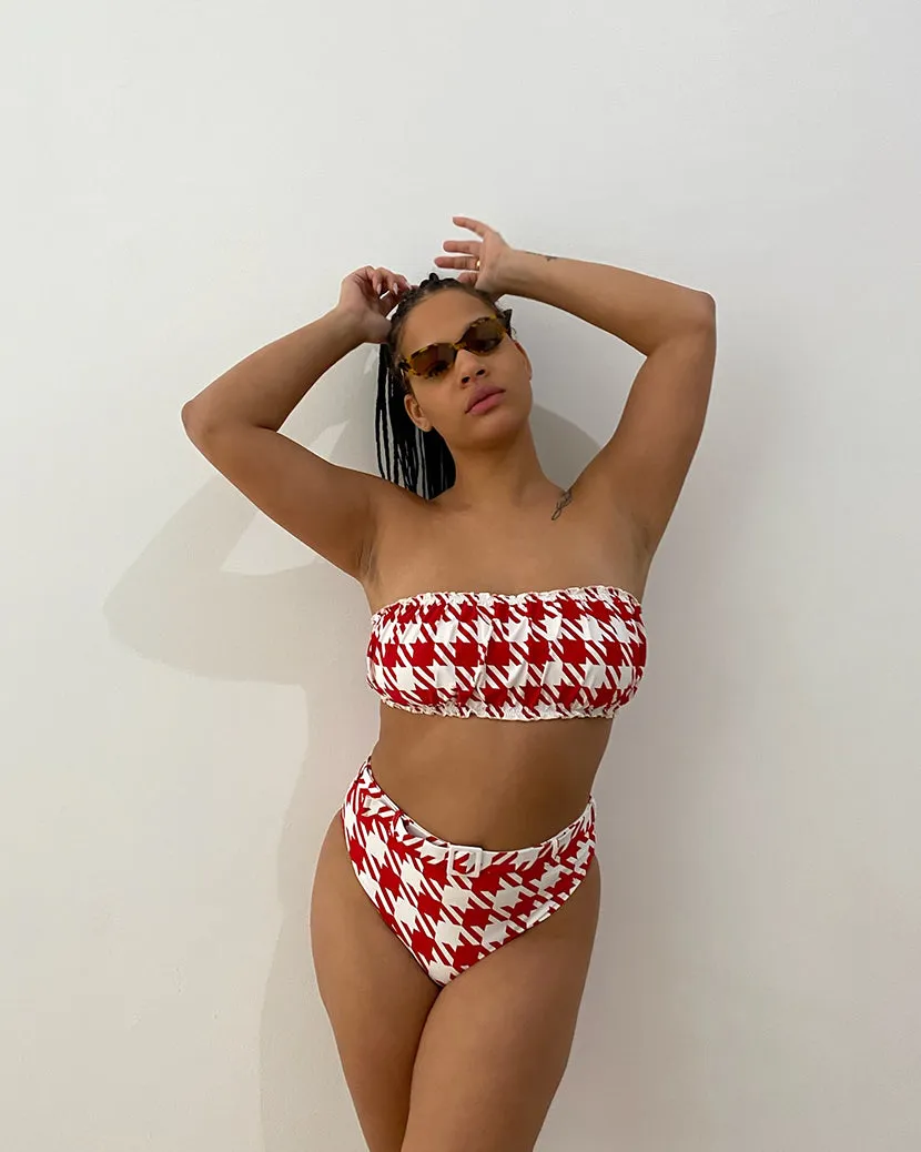 Emily Oversized Houndstooth Bikini Bottom sold by WeWoreWhat product image thumbnail 5