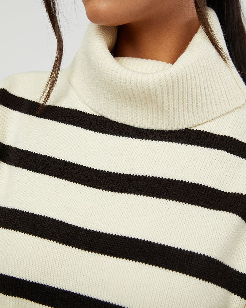 Striped Turtle Neck Sweater sold by WeWoreWhat product image thumbnail 4
