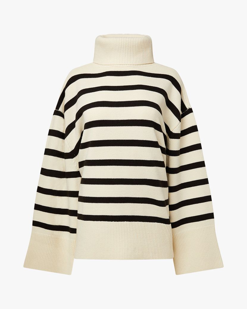Striped Turtle Neck Sweater sold by WeWoreWhat product image thumbnail 2