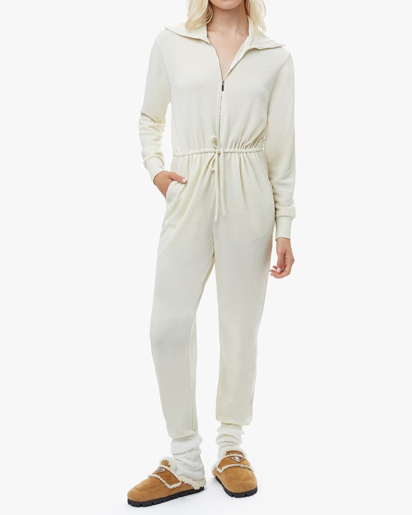 Waffle Collar Jumpsuit sold by WeWoreWhat