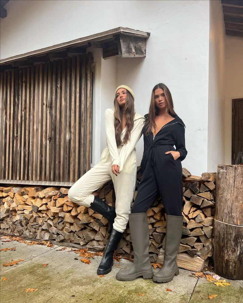 Waffle Collar Jumpsuit sold by WeWoreWhat product image thumbnail 3