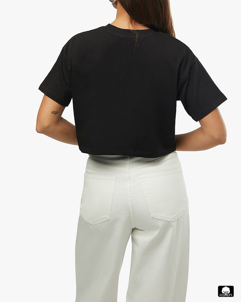 Cropped Cotton Jersey Boxy Tee sold by WeWoreWhat product image thumbnail 4