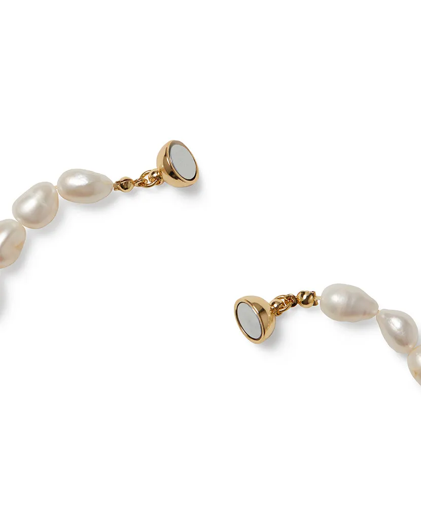 Pearl Necklace With Jasper Pendant sold by WeWoreWhat product image thumbnail 3