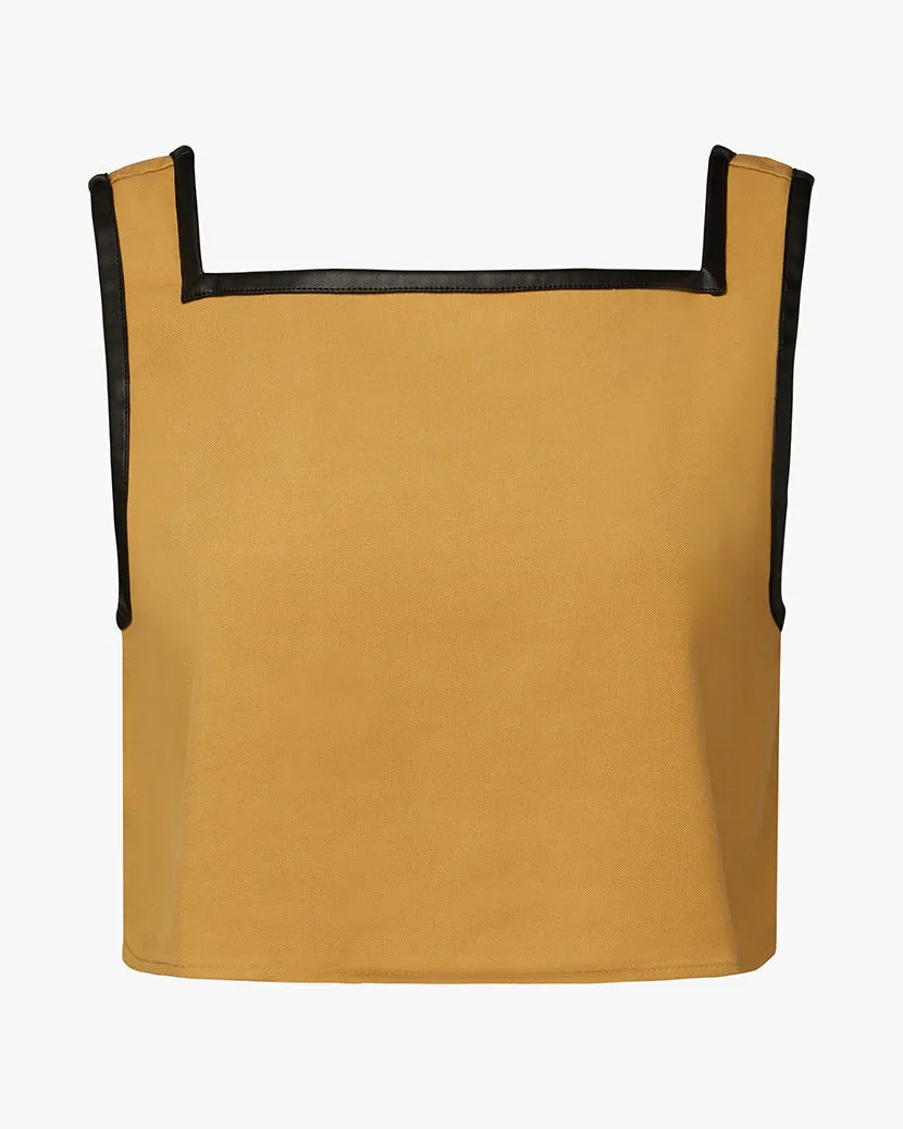 Leather Trim Cropped Top sold by WeWoreWhat product image thumbnail 2