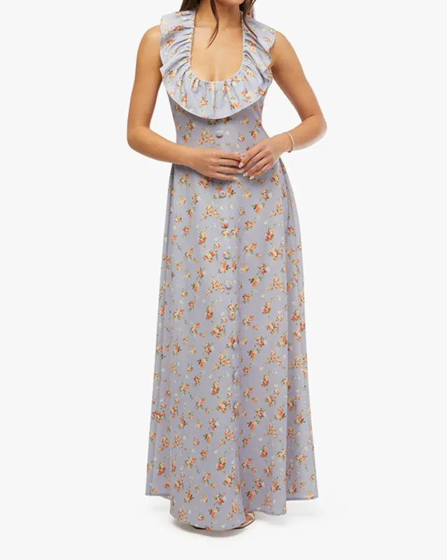 Ruffle Halter Midi Dress sold by WeWoreWhat