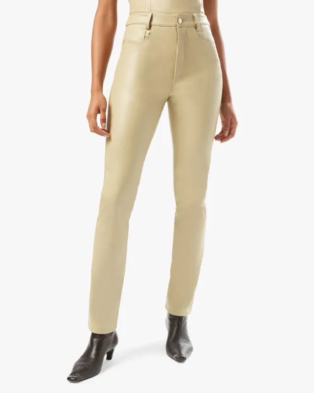 Vegan Leather Kick Flare Pant sold by WeWoreWhat
