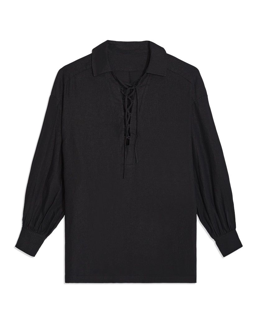 Lace-Up Linen Caftan sold by WeWoreWhat product image thumbnail 2