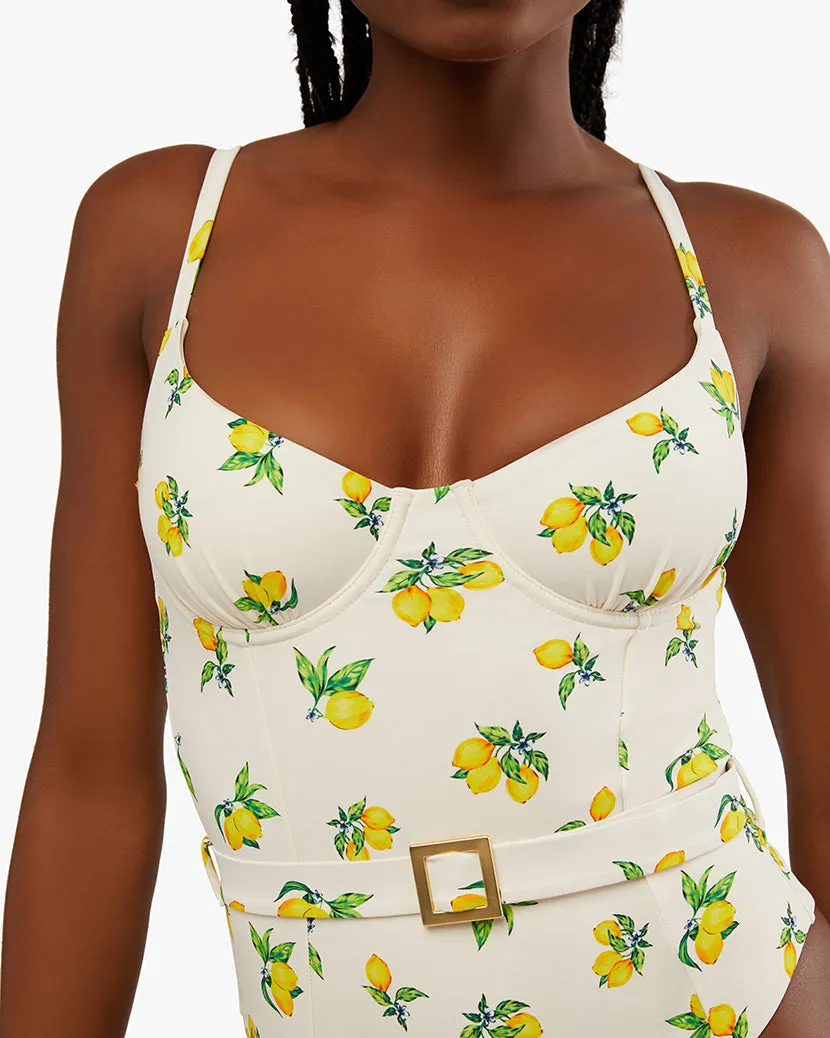 Underwire Ditsy Lemons One Piece sold by WeWoreWhat product image thumbnail 4