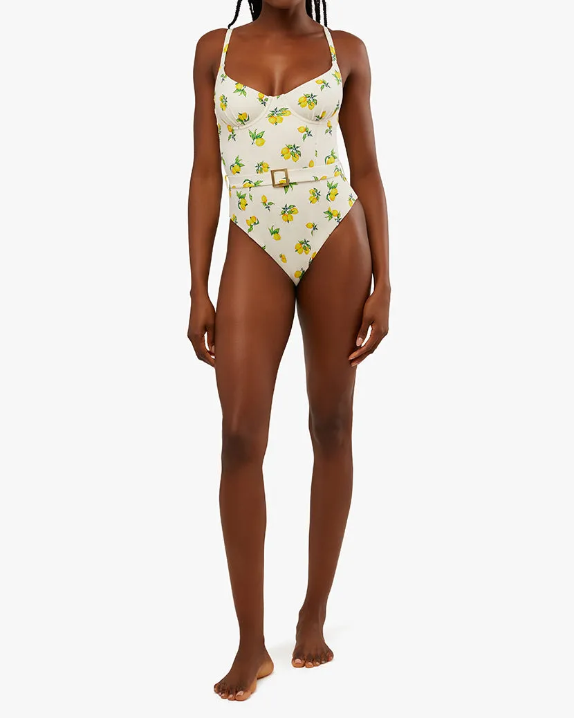 Underwire Ditsy Lemons One Piece sold by WeWoreWhat product image thumbnail 3