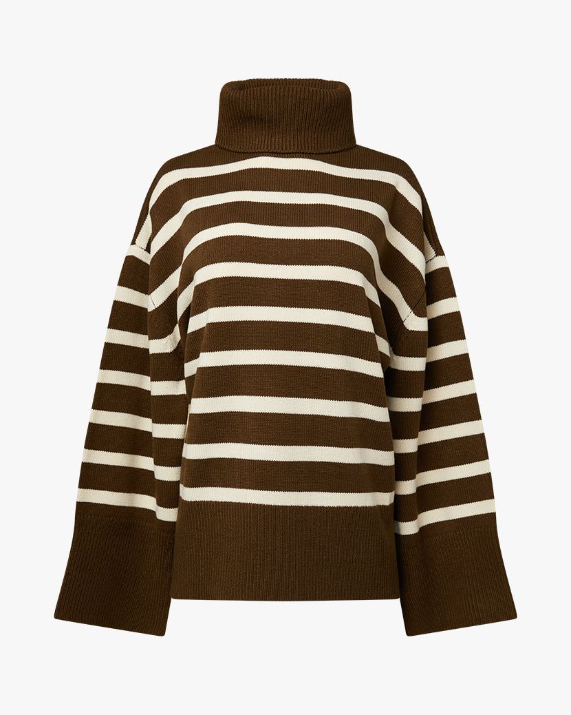 Striped Turtle Neck Sweater sold by WeWoreWhat product image thumbnail 2