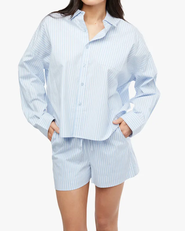 Cropped Button Front Shirt sold by WeWoreWhat