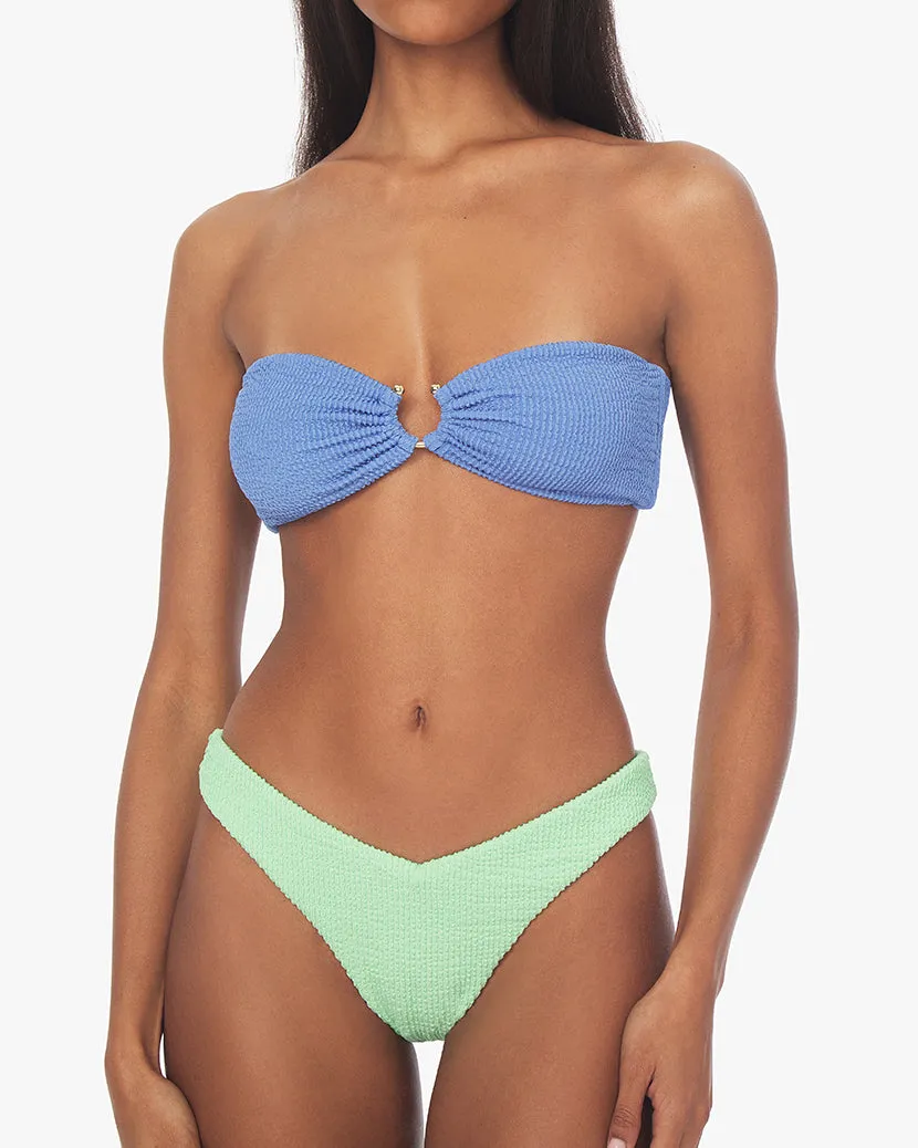 Delilah Spongie Seersucker Bikini Bottom sold by WeWoreWhat