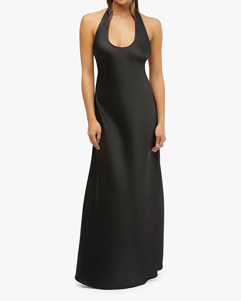 Halter Scoop Midi Dress sold by WeWoreWhat