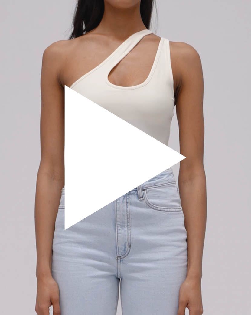 Asymmetrical Spandex Jersey Bodysuit sold by WeWoreWhat product image thumbnail 7