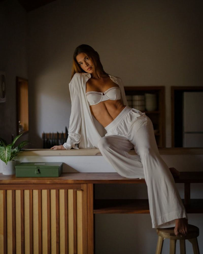 Wide Leg Jersey Pant sold by WeWoreWhat product image thumbnail 3