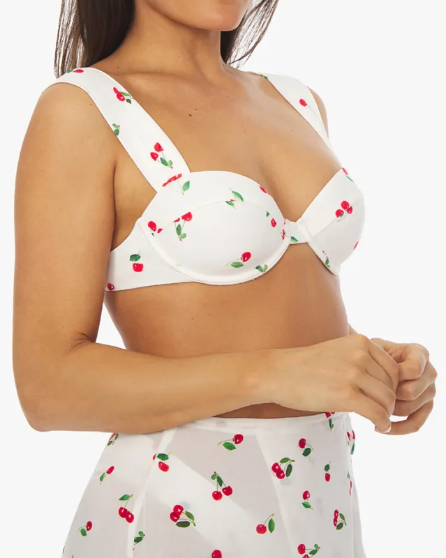 Claudia Cherries Bikini Top sold by WeWoreWhat