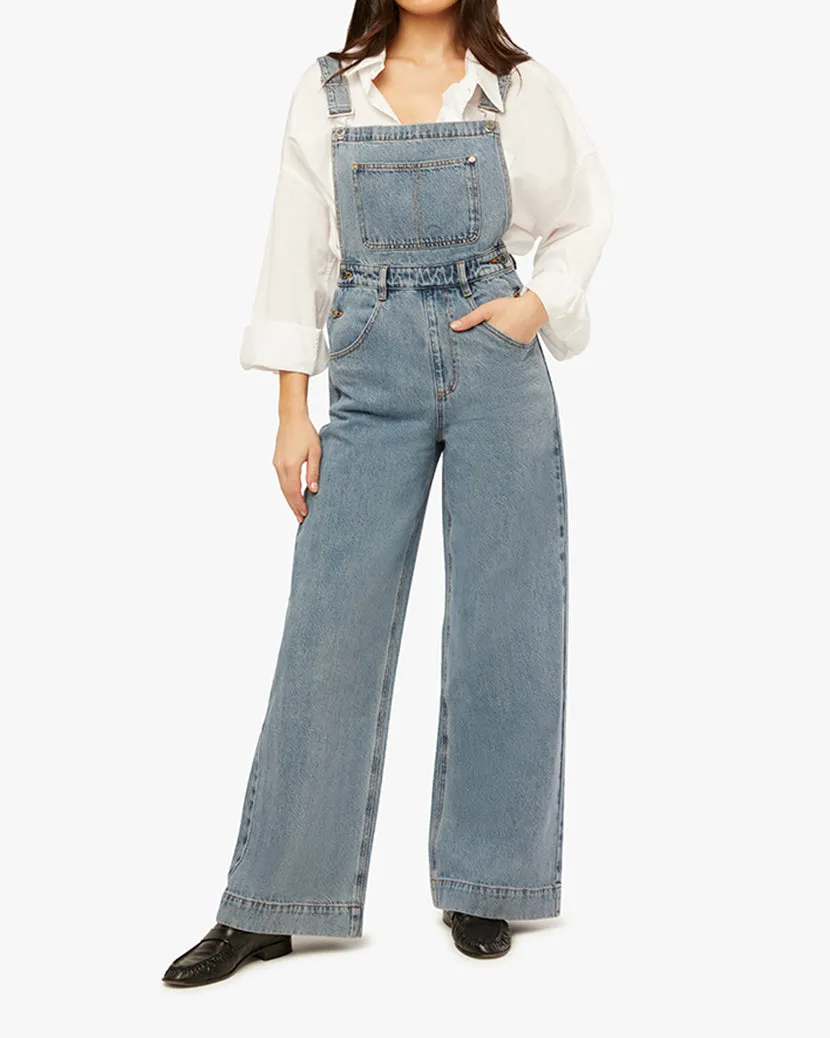 Wide Leg Denim Overall sold by WeWoreWhat