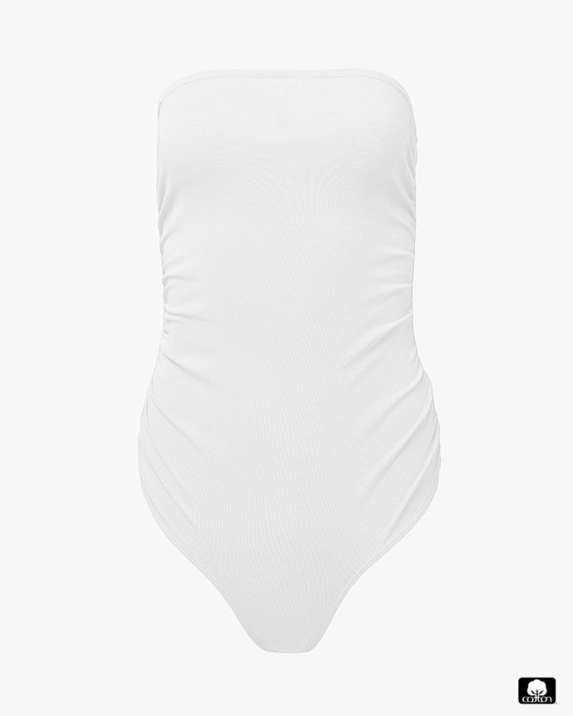 Ruched Strapless Bodysuit sold by WeWoreWhat product image thumbnail 2