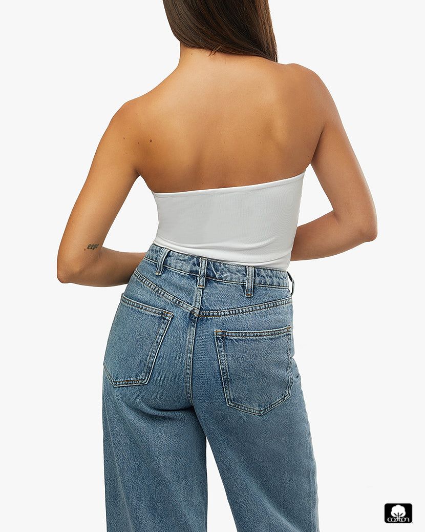 Ruched Strapless Bodysuit sold by WeWoreWhat product image thumbnail 5