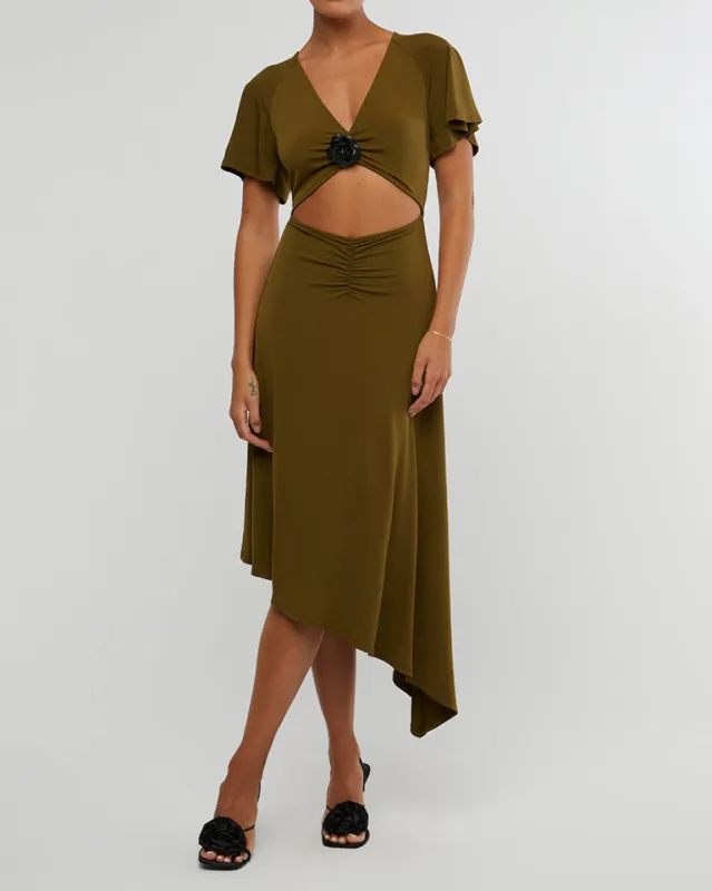 Cut Out Asymmetrical Dress sold by WeWoreWhat