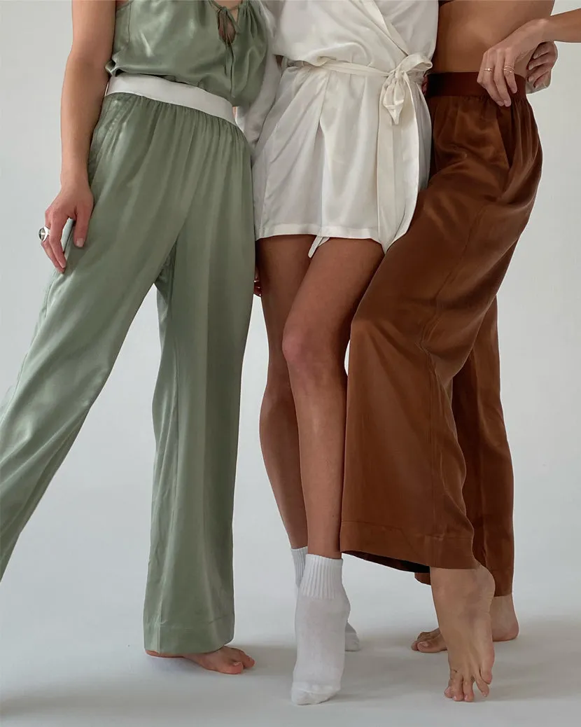 Silk Wide Leg Pant sold by WeWoreWhat product image thumbnail 4