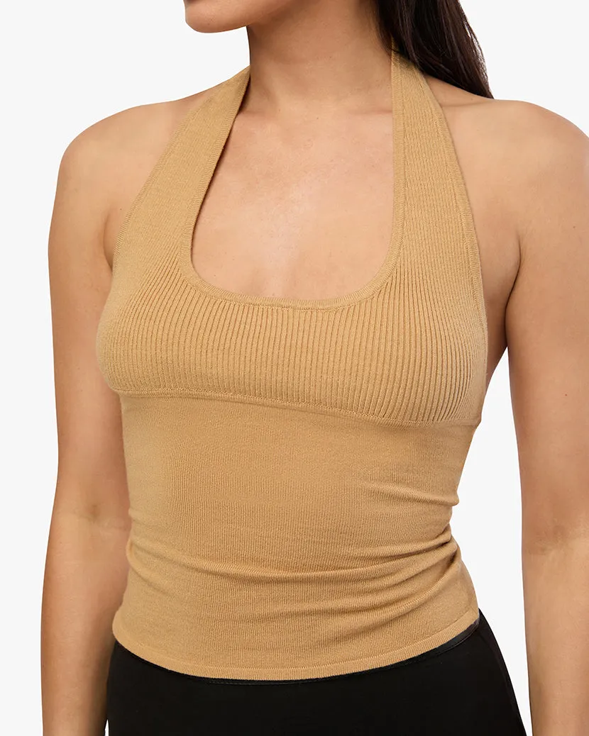 Scoop Neck Halter Tank sold by WeWoreWhat product image thumbnail 4