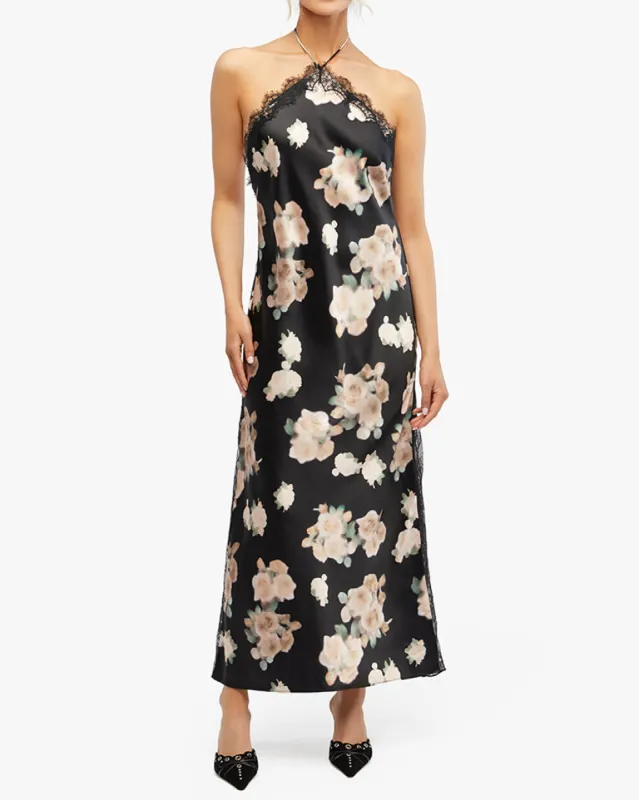 Lace Halter Maxi Dress sold by WeWoreWhat