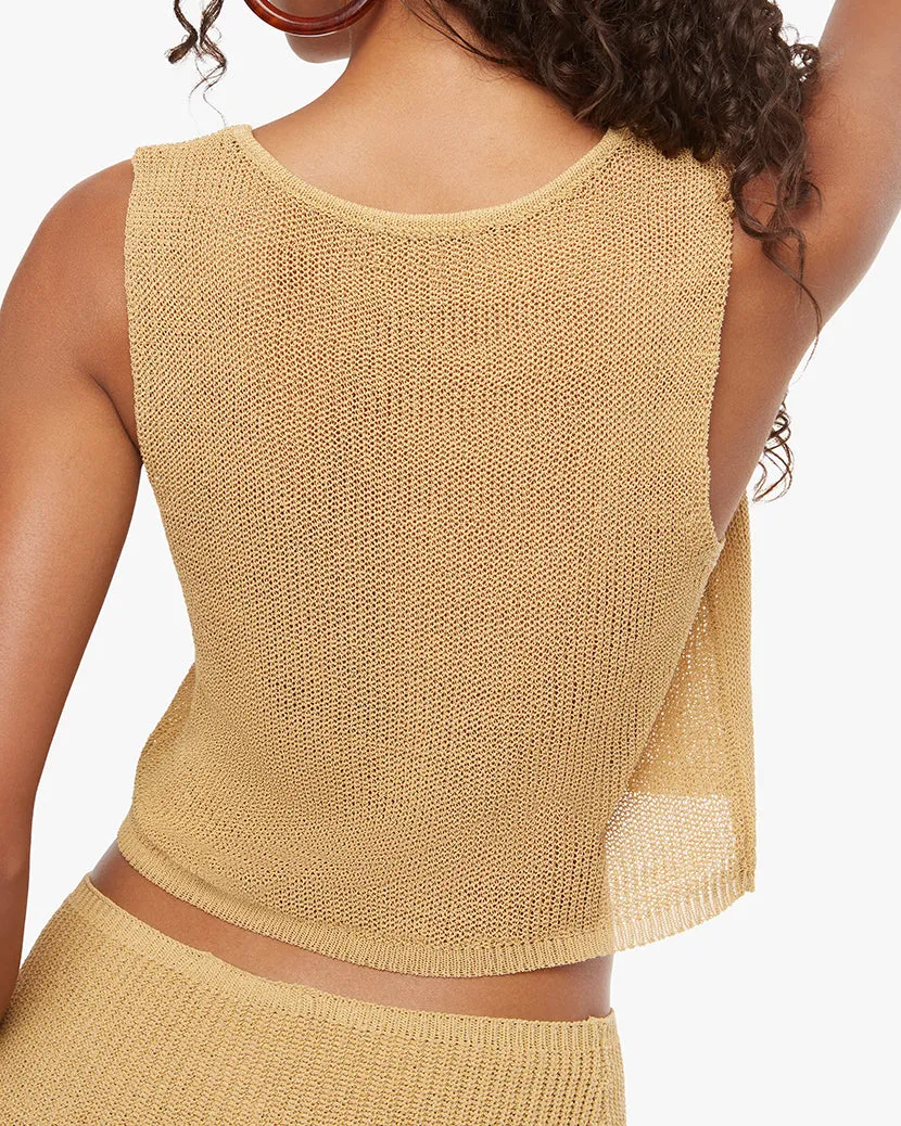 Knit Tie Front Crop Top sold by WeWoreWhat product image thumbnail 5