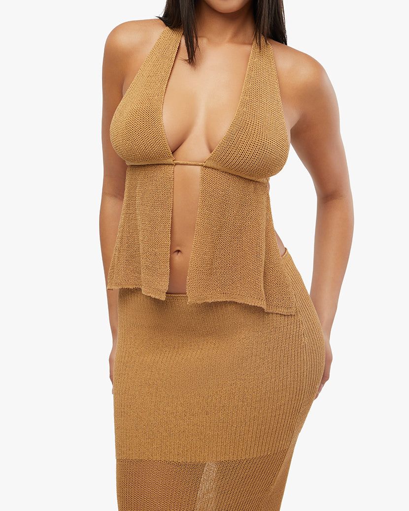 Crochet Halter Top sold by WeWoreWhat