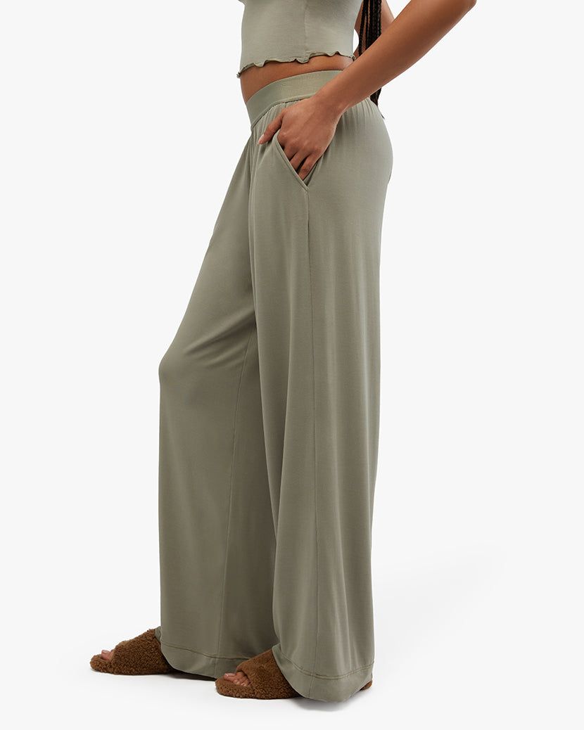 Wide Leg Modal Jersey Pant sold by WeWoreWhat