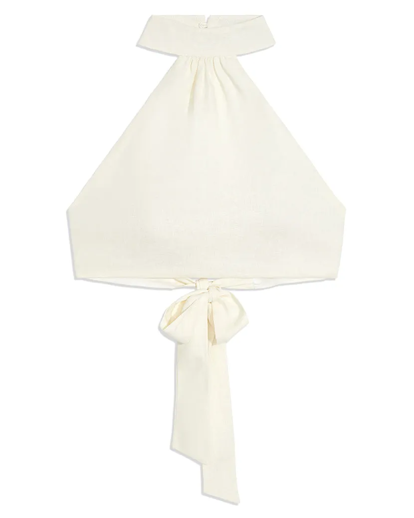 Halter Linen Blend Top sold by WeWoreWhat product image thumbnail 2