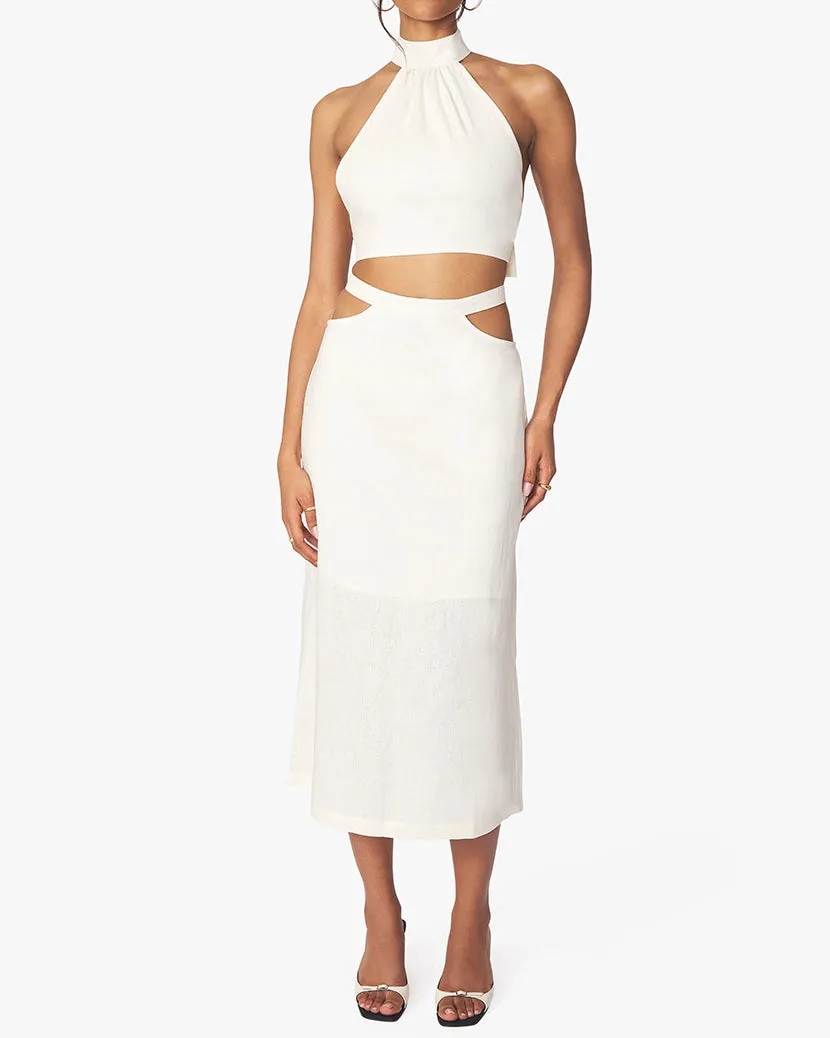 Halter Linen Blend Top sold by WeWoreWhat product image thumbnail 4