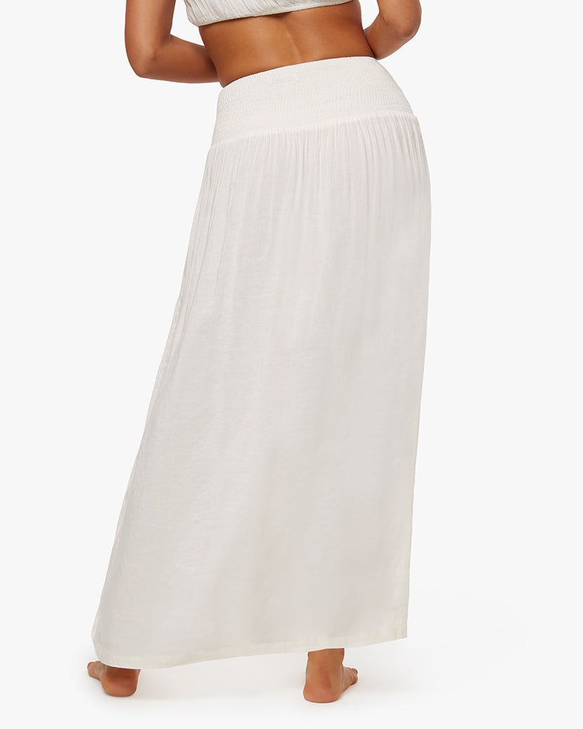 Smocked Slit Maxi Skirt sold by WeWoreWhat product image thumbnail 4