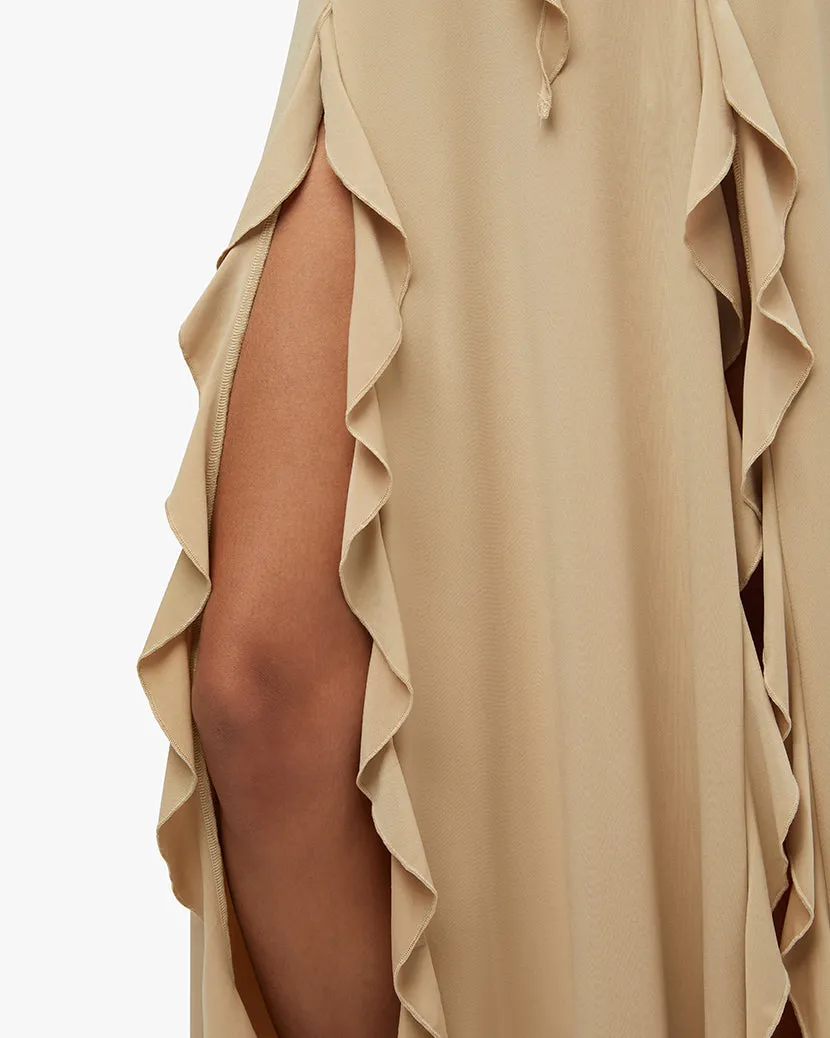 Halter Ruffle Maxi Dress sold by WeWoreWhat product image thumbnail 5