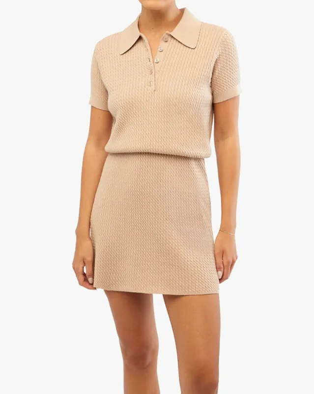 Cable Knit Polo Dress sold by WeWoreWhat