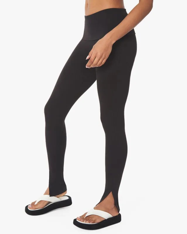 Fold Over Slit Legging Cotton Jersey made by WeWoreWhat