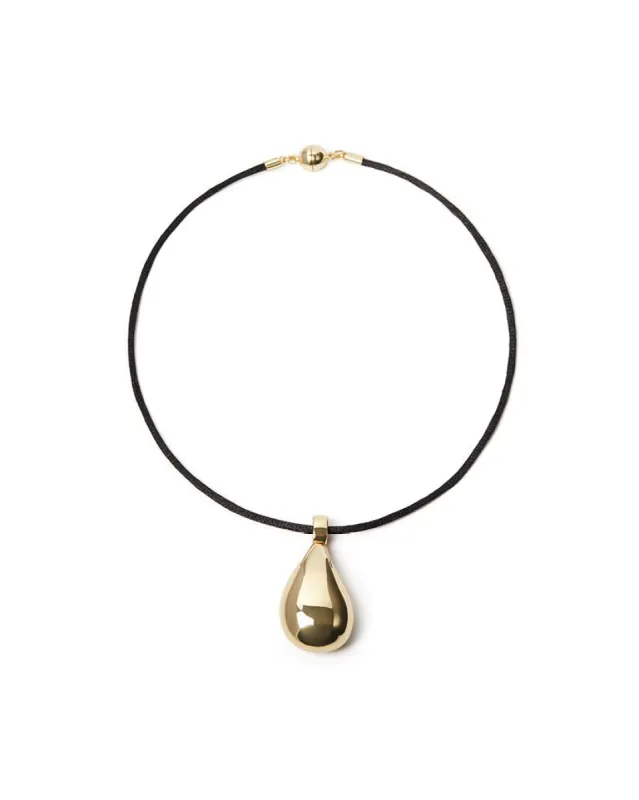 Bean Pendant On Black Cord sold by WeWoreWhat