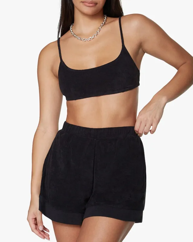 Pull On Towel Terry Bra Top sold by WeWoreWhat
