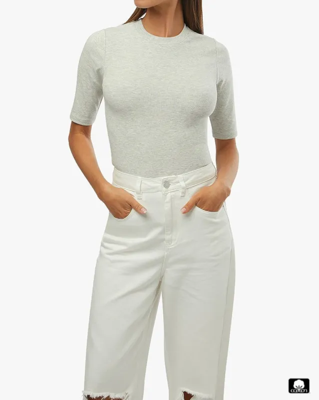 3/4" Sleeve Crew Tee sold by WeWoreWhat