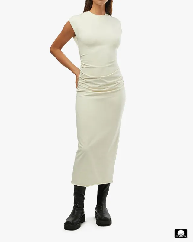 Ruched T-shirt Midi Dress sold by WeWoreWhat